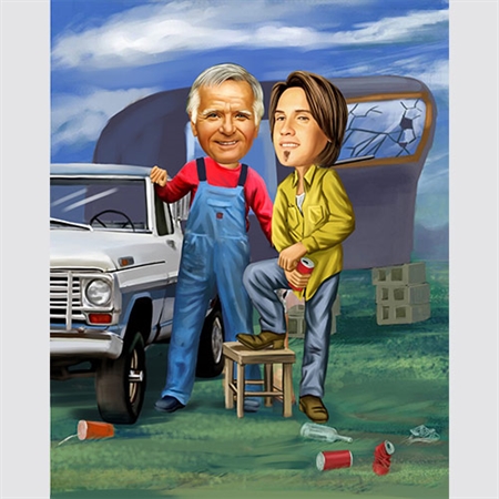 Rednecks Caricature from Photos, by myDaVinci - myDaVinci